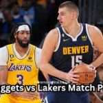 lakers vs denver nuggets match player stats